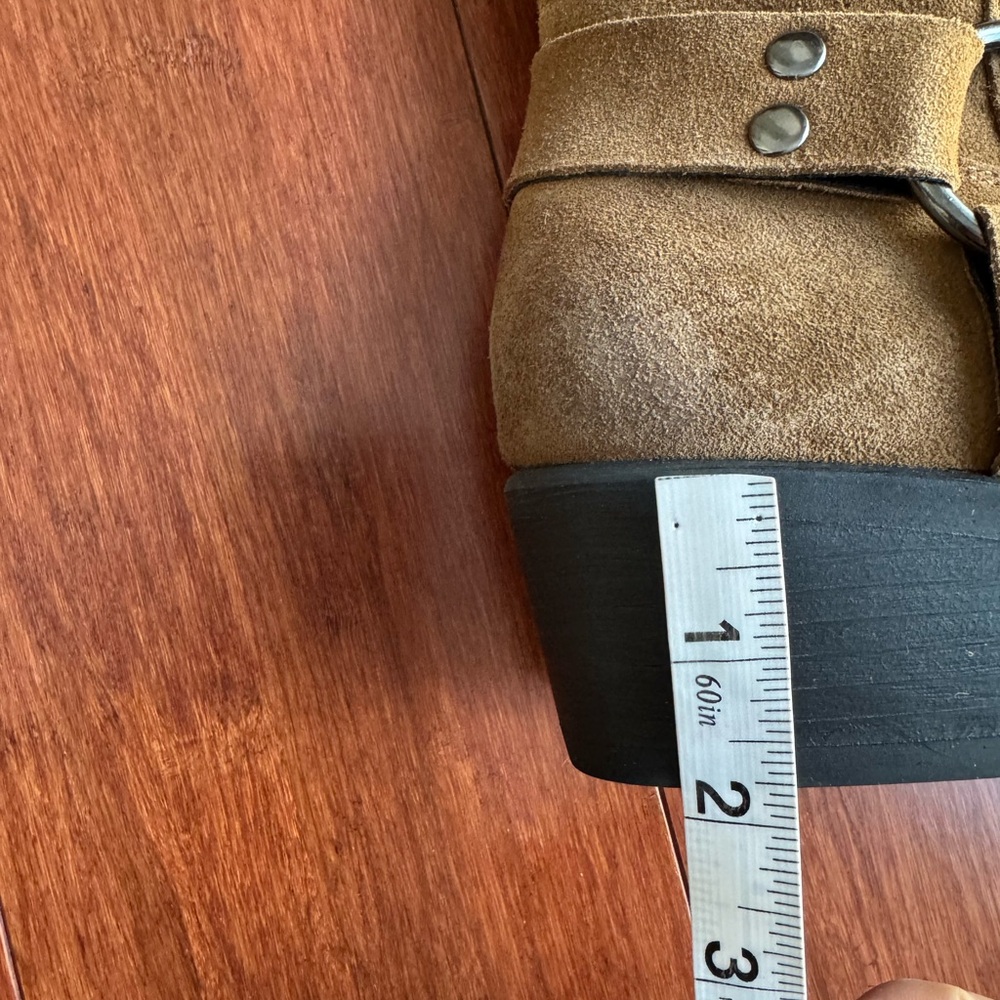 Steve Madden Ruskin Suede Squire Toe Western Style Boots Chestnut Size 10 - Picture 12 of 15